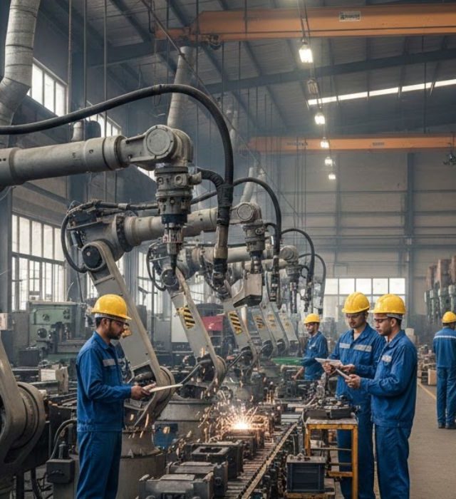 robotics-automation-indian-manufacturing-factory Robotics and automation in an Indian manufacturing factory