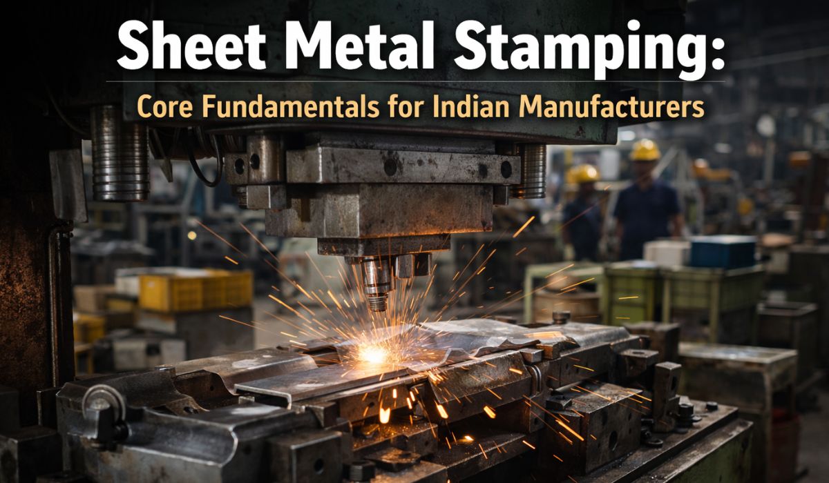 Sheet metal stamping process showing upstream manufacturing variation that impacts robotic welding systems