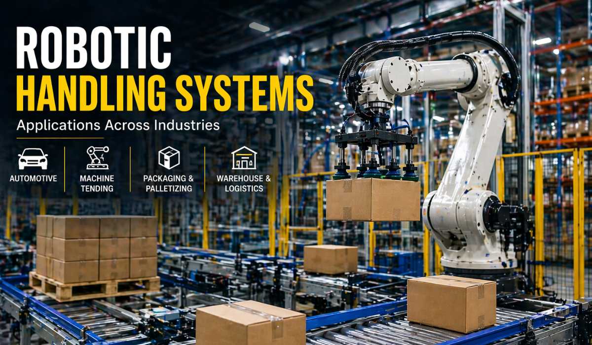 robotic handling system applications in warehouse logistics packaging and industrial automation