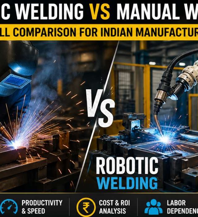 Robotic vs Manual Welding – Full Comparison for Indian Manufacturers Robotic welding vs manual welding comparison in Indian manufacturing industry