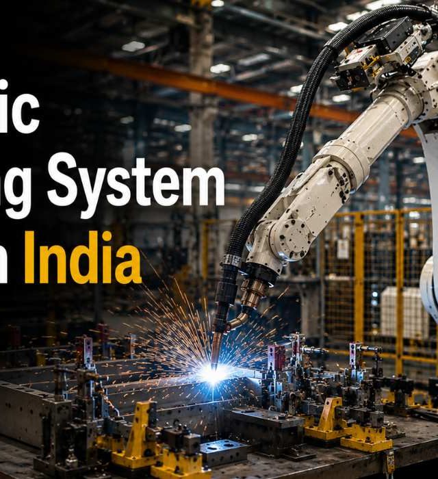 Robotic Welding System Cost in India Industrial robotic welding system in Indian manufacturing plant - Robotic Welding System Cost in India